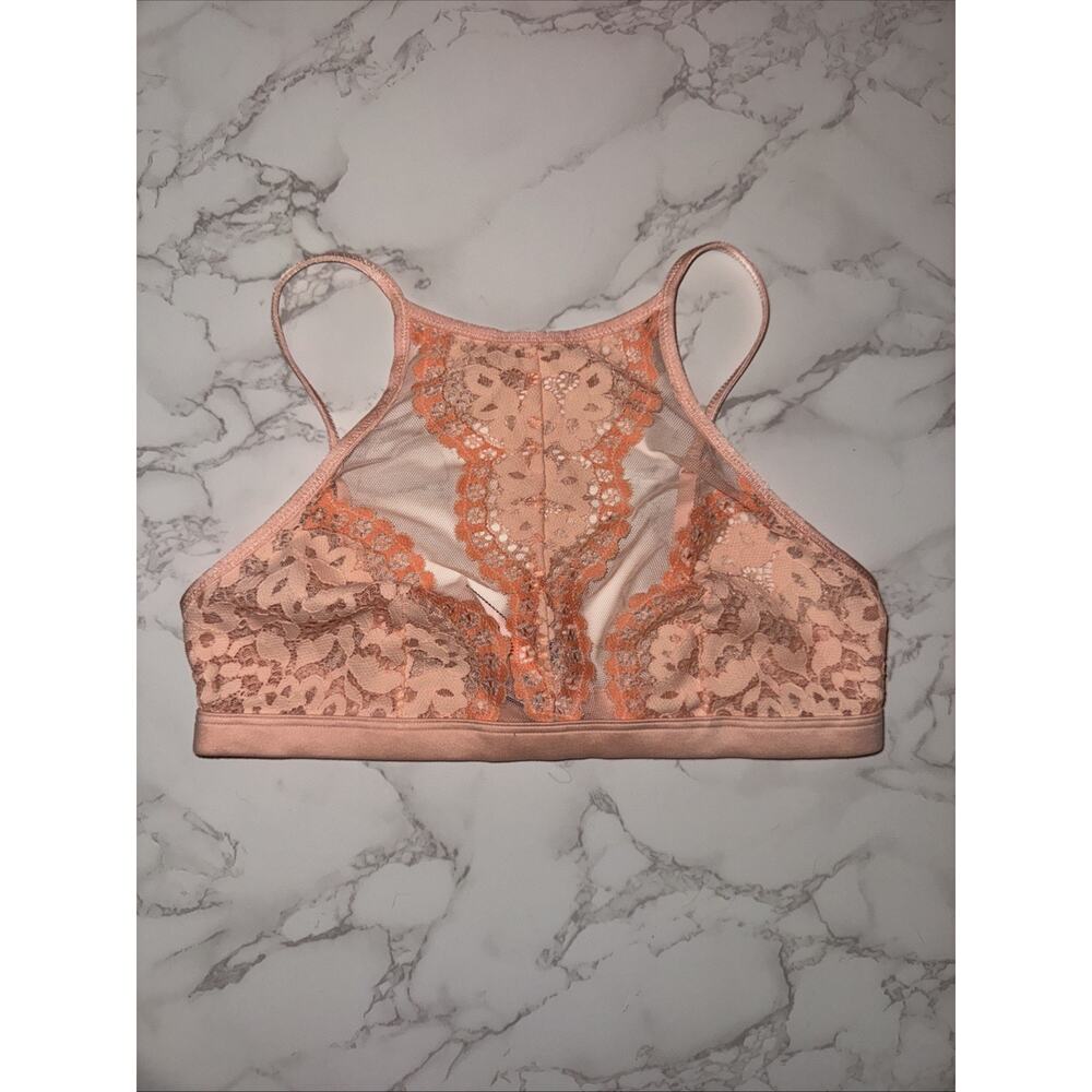NEW Victoria’s Secret Pink Lace Bralette Unlined‎ Size S Small Wireless